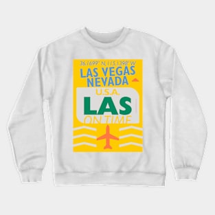 LAS airport Nevada 27092021 yellow Crewneck Sweatshirt